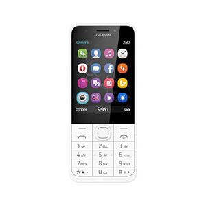 Nokia 230 Single/Dual SIM, Bianco [Germania]