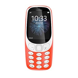 Nokia 3310 Telefono cellulare 2.4" ((6,1 cm) 2 MP, Bluetooth, 1200 mAh, Dual SIM)), Arancione [Germania]