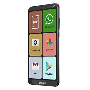 Brondi Smartphone Amico Smartphone XL Nero 6.0" Smartphone Dual Sim