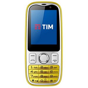 Tim 773579 Easy 4G Smartphone, Marchio Tim, 2 GB, Giallo [Italia]