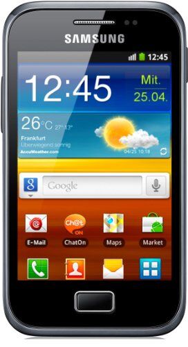 Samsung Galaxy Ace Plus S7500 Smartphone, Touchscreen, 5 Megapixel, Android 2.3 - Dark-blue