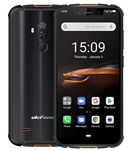 Ulefone Armor 5S Rugged Smartphone Android 9.0, Octa-core 4GB + 64GB, 5,85" HD+ Gorilla Glass Robusto Telefono 4G, IP68 Impermeabile Antiurto, 5000mAh Batteria, QI Carica Wireless,NFC/GPS/DUAL SIM