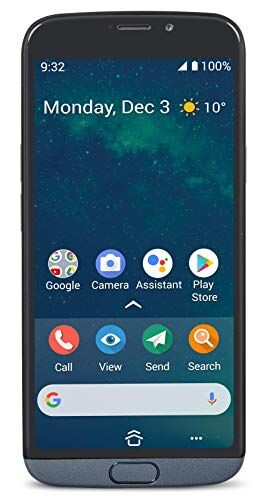 Doro 8050 Smartphone 4G per Senior con Display da 5.4", Fotocamera da 13 MP, Localizzazione GPS, WhatsApp e Assistente Google (Grigio) [NUOVO]