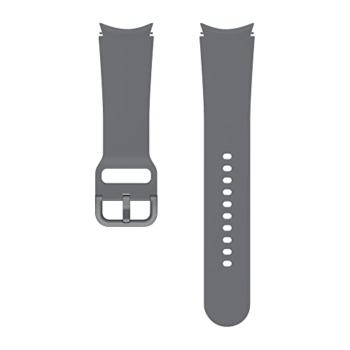 Samsung Sport Band ET-SFR87 - Cinturino per orologio Galaxy Watch4 da 20 mm, misura M/L in fluoroelastomero, colore: Grigio