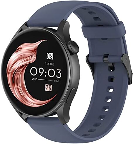 Moorovgi Cinturino Compatibile con AGPTEK LW11 Smartwatch Donna Uomo,22mm Bracciale Cinturini di Ricambio per AGPTEK LW11 (Blu&Grigio)