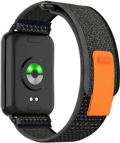 ZoRoll Cinturino Compatibile con Xiaomi Mi Band 8 Pro (Xiaomi Smart Band 8 Pro), Elastico Nylon Cinghie di Ricambio Compatibile con Xiaomi Mi Band 8 Pro / Xiaomi Redmi Watch 4 - Nero&Grigio