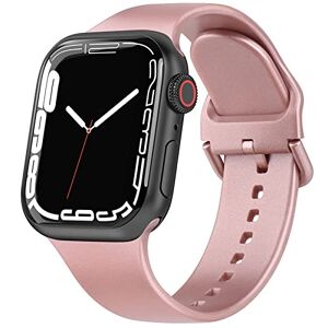 Wanme Cinturino Per Apple Watch 40mm 38mm 41mm Serie 3 2 1,Morbido Traspirante Silicone Cinturini per Apple Watch Serie 3 2 1 (40mm/38mm/41mm,Oro rosa)