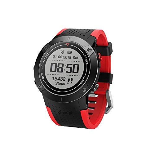 LENCISE GPS Bluetooth Sport Watch Barometer Passometer Heart Rate Fitness Tracker Support iOS Android IP68 Waterproof Smartwatch.