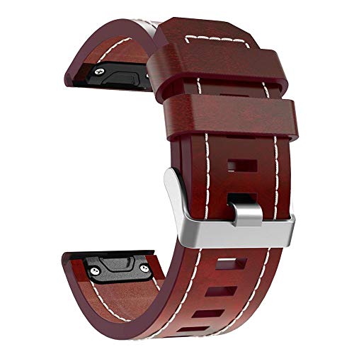 Gowind6 Filati Cuoio Watch Band Strap Bracciale 26mm per Garmin Fenix 3Fenix 5x
