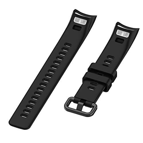 Lokeke - Cinturino di ricambio in silicone per Huawei Honor Band 5, colore: Nero