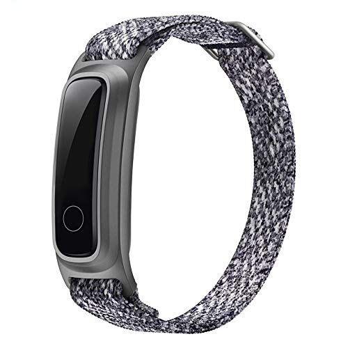 gooplayer for Huawei Honor Band 5 Basketball Edition avec bracelet en métal Bracelet intelligent Montre AMOLED avec moniteur de fréquence cardiaque Fitness Sleep Tracker Sport (Grey)