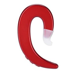 Topiky Cuffie Vivavoce, Cuffie Bluetooth a Conduzione Ossea Cuffie con Gancio per L'orecchio Indolore Senza Fili (Rosso)