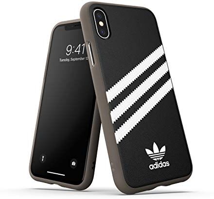 Adidas Originals Samba - Cover posteriore per iPhone XS/X, colore: Nero/Bianco