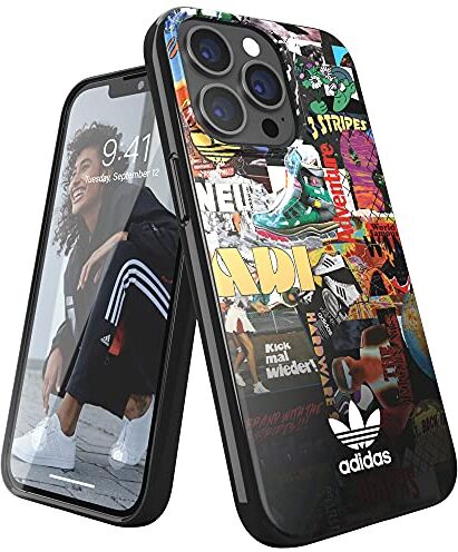 adidas Custodia Per Telefono Progettata Per iPhone 13 Pro, Custodie a Prova Di Caduta, Bordi Rialzati Antiurto, Original Custodia Protettiva, Grafica Colorata