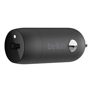 Belkin Caricabatteria da auto rapido USB-C da 20 W (ricarica veloce per iPhone, Samsung, Google Pixel e altri) - Nero