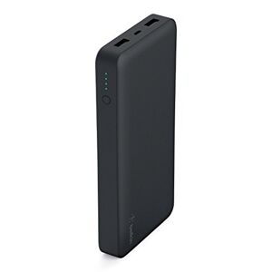 Belkin Batteria Esterna Pocket Power 15K, (Power Bank Certificata per iPhone 12, 12 Pro, 12 Pro Max, 12 mini, 11, 11 Pro/Pro Max, X, XS, XS Max, 8/8+, iPad, Samsung Galaxy S10/S10+/S0e), Nero