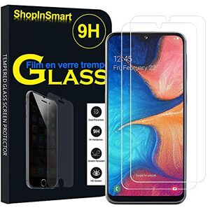 ShopInSmart® 2 pellicole protettive in vetro temperato di alta qualità per Samsung Galaxy A20E / A20e Dual SIM 5.8" SM-A202F/ SM-A202F/DS (non adatte per Galaxy A20 6.4") – Trasparente