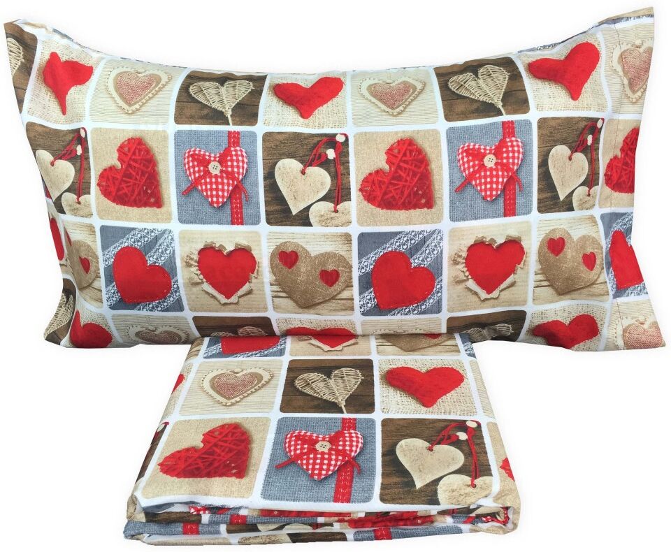 COPRIPIUMINO CUORE ROSSO EL CHARRO MATRIMONIALE 2 PIAZZE COPRIPIUMINO CUORE ROSSO EL CHARRO MATRIMONIALE 2 PIAZZE