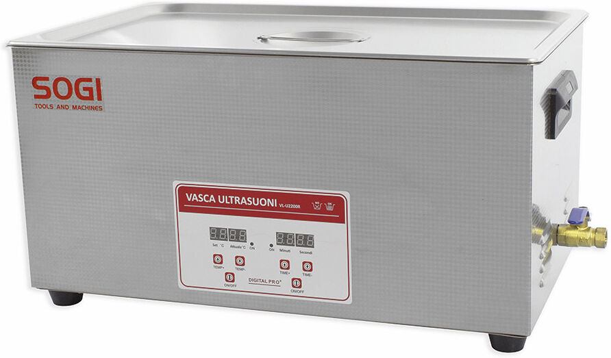 Vasca professionale ultrasuoni riscaldata 22L SOGI VL-U2200R