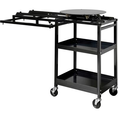 Carrello con tavola girevole SOGI CR-GR-120 - per sabbiatrice SOGI S-120 - 2 ripiani - altezza 1000 mm - tavola � 460 mm Carrello con tavola girevole SOGI CR-GR-120 - per sabbiatrice SOGI S-120 - 2 ripiani - altezza 1000 mm - tavola � 460 mm