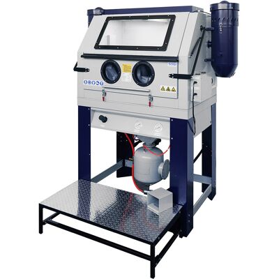Sabbiatrice cabina di sabbiatura a pressione professionale con doppio aspiratore SOGI S-218P Sabbiatrice cabina di sabbiatura a pressione professionale con doppio aspiratore SOGI S-218P