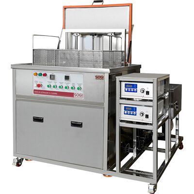 Vasca lavapezzi ad ultrasuoni SOGI VL-U1600RRS da 160L - filtro a cartuccia - sistema pneumatico discesa/salita cestello Vasca lavapezzi ad ultrasuoni SOGI VL-U1600RRS da 160L - filtro a cartuccia - sistema pneumatico discesa/salita cestello