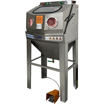 Idrosabbiatrice professionale SOGI IS-72 - in acciaio inossidabile AISI 304 - 670x480x530 mm - 230 V - con accessori Idrosabbiatrice professionale SOGI IS-72 - in acciaio inossidabile AISI 304 - 670x480x530 mm - 230 V - con accessori