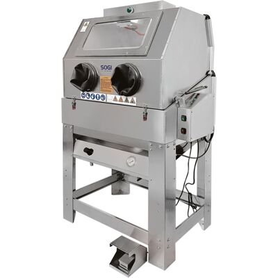 Idrosabbiatrice professionale SOGI IS-90 - in acciaio inossidabile AISI 304 - 860x540x750 mm - 230 V - con accessori Idrosabbiatrice professionale SOGI IS-90 - in acciaio inossidabile AISI 304 - 860x540x750 mm - 230 V - con accessori
