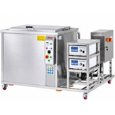 Vasca lavapezzi ad ultrasuoni SOGI VL-U3600RR da 360L - con pompa e disoleatore a cartuccia - acciaio inox AISI 304 Vasca lavapezzi ad ultrasuoni SOGI VL-U3600RR da 360L - con pompa e disoleatore a cartuccia - acciaio inox AISI 304