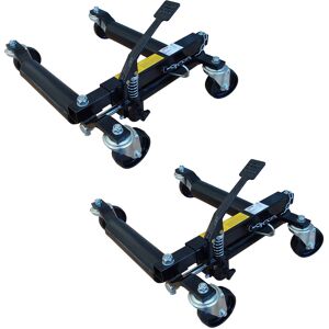 Cric idraulico a carrello posizionatore sotto auto SOGI PO-04_1 -650 kg - Set da 2 pezzi