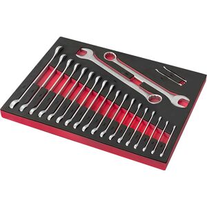 Assortimento di 22 utensili SOGI TER-20 - chiavi combinate a forchetta e poligonale - varie misure - cromo vanadio Assortimento di 22 utensili SOGI TER-20 - chiavi combinate a forchetta e poligonale - varie misure - cromo vanadio