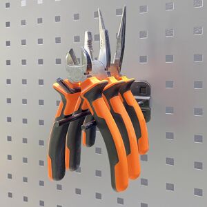 SOGI Gancio porta pinze doppia ARR-GAN-PD per pannelli porta attrezzi - compatibile con arredo officina ARR-OFF SOGI Gancio porta pinze doppia ARR-GAN-PD per pannelli porta attrezzi - compatibile con arredo officina ARR-OFF