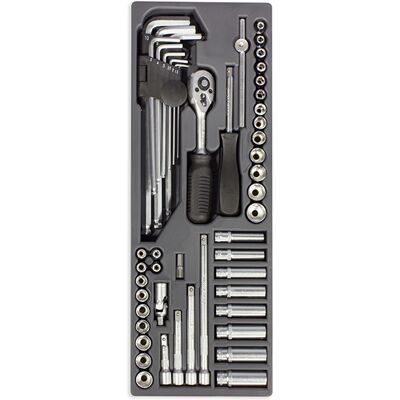 SOGI - X2-04B - 50 pezzi - mandrino 1/4'' - Set chiavi esagonali SOGI - X2-04B - 50 pezzi - mandrino 1/4'' - Set chiavi esagonali
