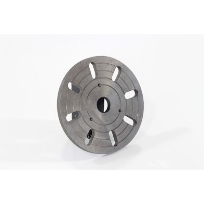 Flangia SOGI per mandrino tornio 160mm - Supporto pezzi irregolari Flangia SOGI per mandrino tornio 160mm - Supporto pezzi irregolari