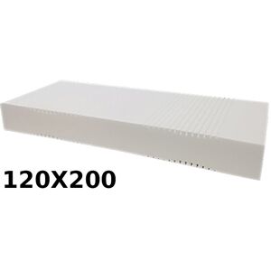 DINAFLEX® Materasso Ortopedico Golia Milano 9 Zone 120x200 Singolo Alto 23 cm sfoderabile con fodera Milano Liscia