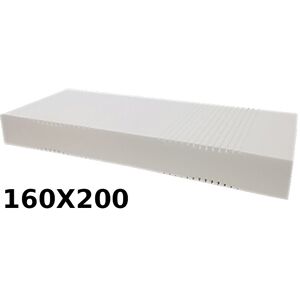 DINAFLEX® Materasso Ortopedico Golia Milano 9 Zone 160x200 Singolo Alto 23 cm sfoderabile con fodera Milano Liscia