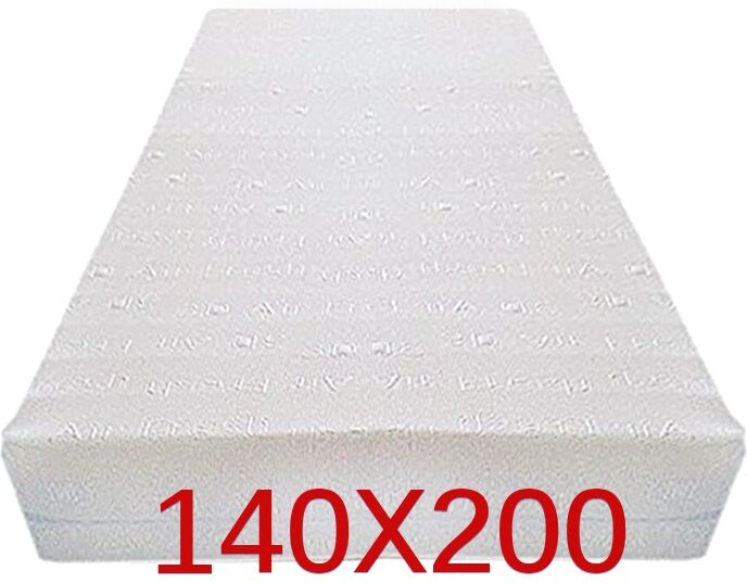 DINAFLEX® Materasso Ortopedico 9 Zone 140x200 Singolo "GOLIA"  Alto 23 cm sfoderabile con fodera in 3D AIR FRESH