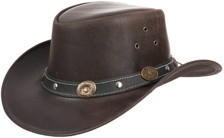 SCIPPIS Cappello da cowboy in pelle by Scippis con tesa larga SCIPPIS Cappello da cowboy in pelle by Scippis con tesa larga