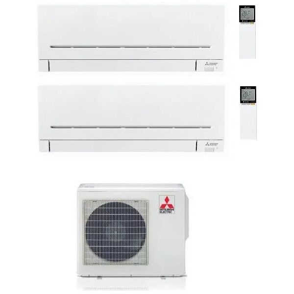 climatizzatore/condizionatore mitsubishi electric dualsplit parete linea plus 9000 btu mxz-2f42vf + msz-ap25vg+msz-ap25vg