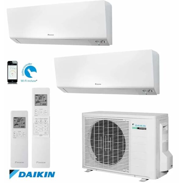 climatizzatore condizionatore dualsplit daikin perfera 2mxm50n + ftxm25r + ftxm25r modello 2021 wifi incluso