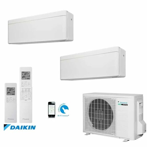 climatizzatore condizionatore dualsplit daikin stylish colore bianco 2mxm50n + ftxa35aw + ftxa35aw modello 2021 wifi incluso