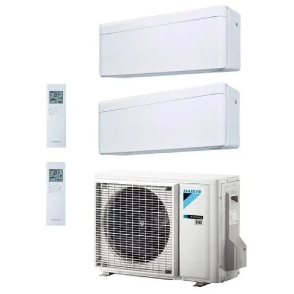 climatizzatore condizionatore dualsplit daikin stylish 2mxm40a + ftxa25aw + ftxa35aw 9+12 9000+12000 btu modello 2022 wifi incluso