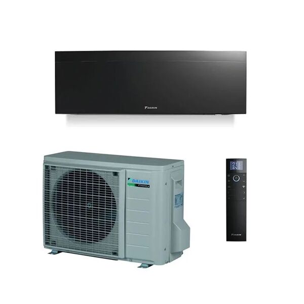 climatizzatore condizionatore daikin emura 3 9000 btu ftxj25ab rxj25a colore nero wifi incluso