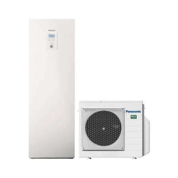 panasonic pompa di calore aquarea all in one j generazione monofase 9 kw splittata con bollitore 200 litri wh-adc0309j3e5c wh-ud09je5-1