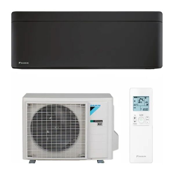 climatizzatore condizionatore daikin monosplit parete 12000 btu stylish nuovo 2024 ftxa35cb rxa35a colore nero black a+++ wi-fi incluso