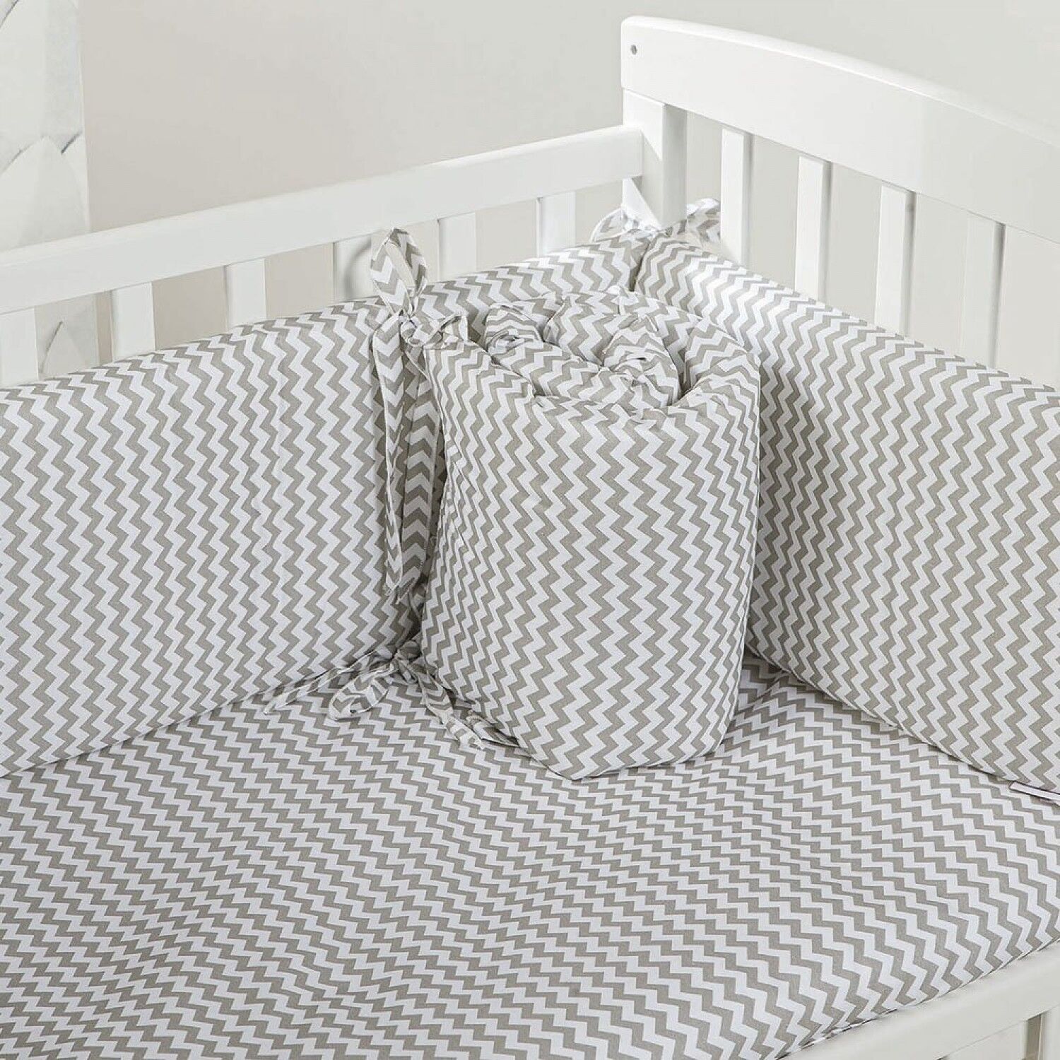 Picci Completo Piumone per Lettino Picci Lella Zig Zag Grigio Picci Completo Piumone per Lettino Picci Lella Zig Zag Grigio