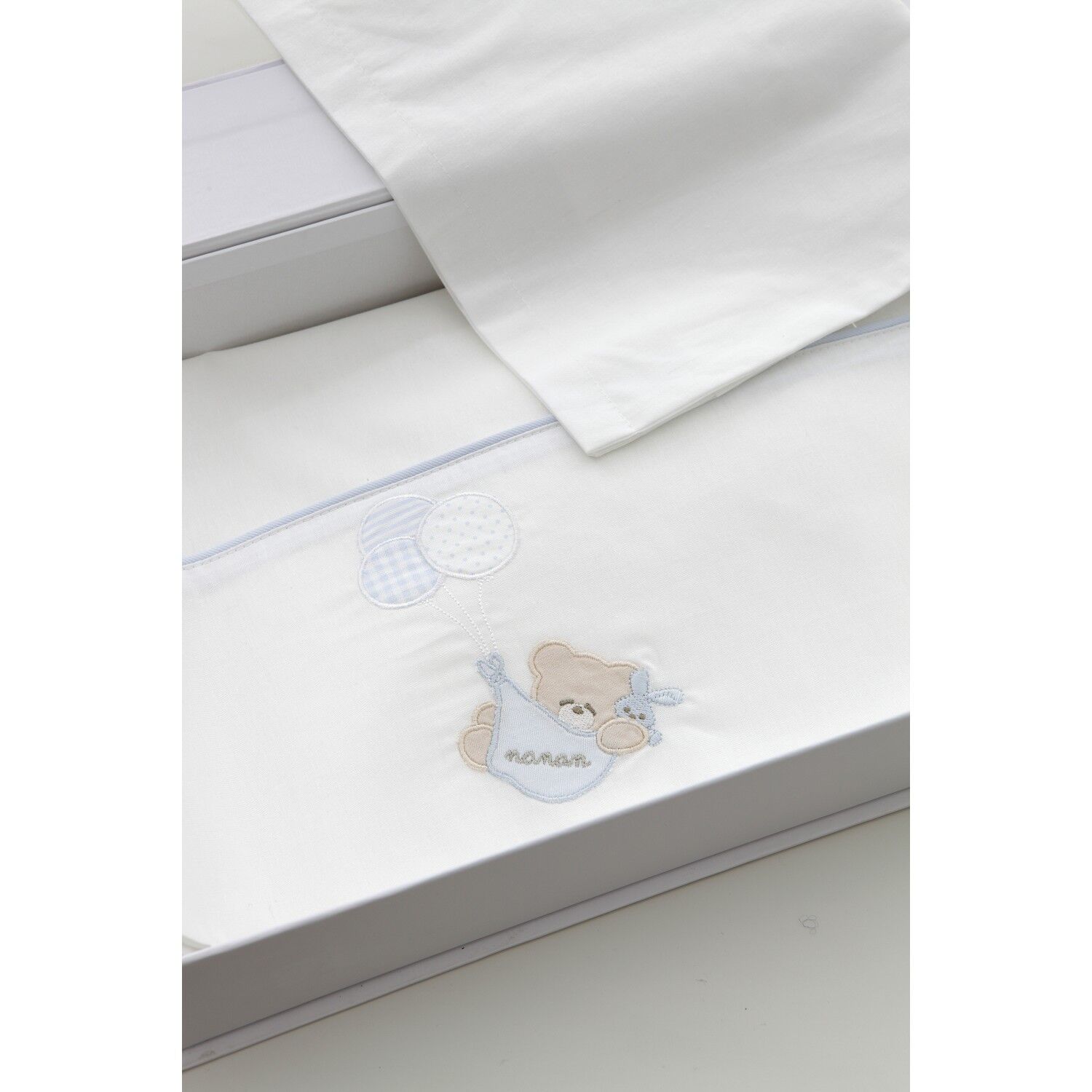 Nanan Set Lenzuola Nanan per Lettino Palloncino Azzurro Nanan Set Lenzuola Nanan per Lettino Palloncino Azzurro