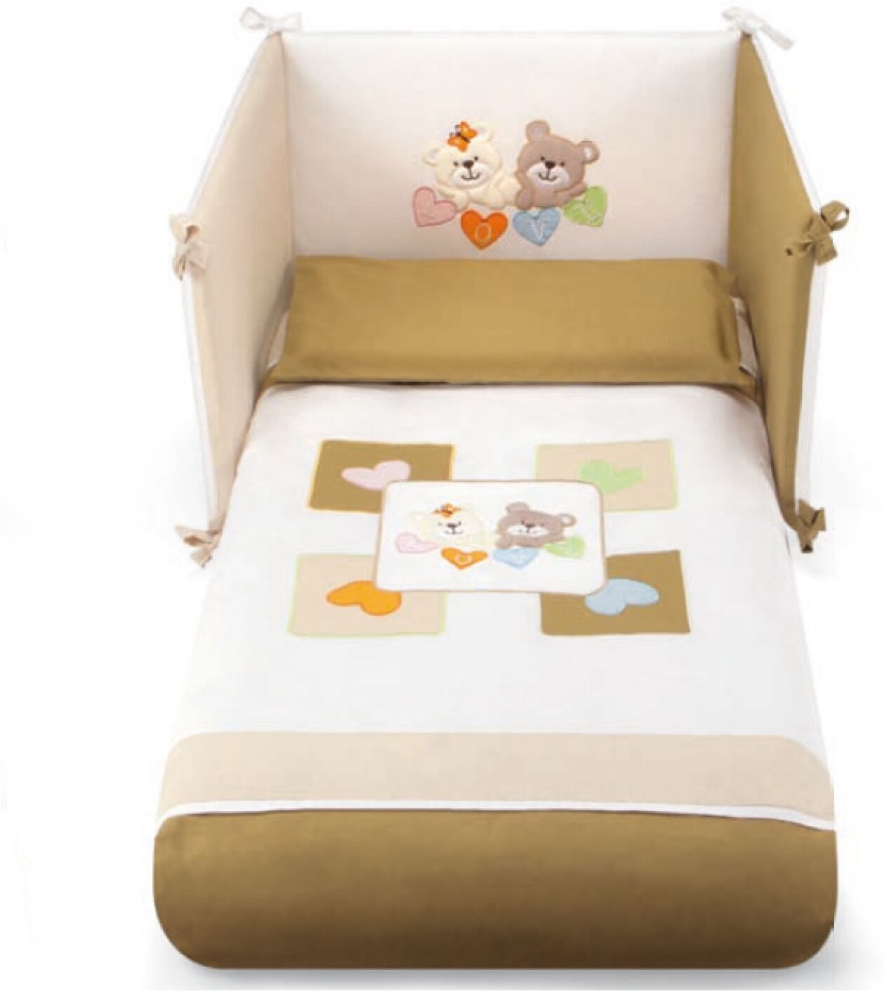 Pali Completo Piumone Sfilabile Love Beige Cacao Pali Completo Piumone Sfilabile Love Beige Cacao