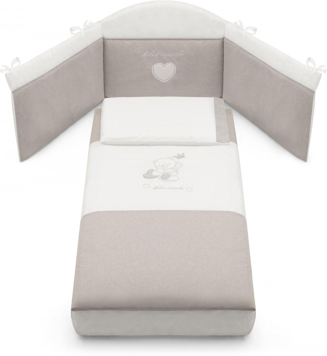 Cam Completo Piumone Cam Orso Re Tortora Cam Completo Piumone Cam Orso Re Tortora