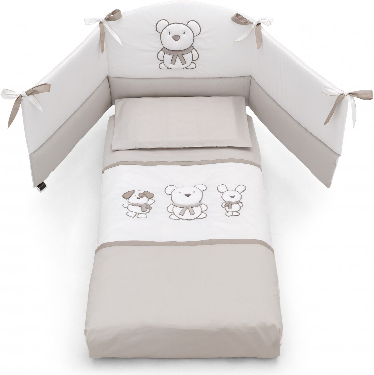 Erbesi Completo Piumone Erbesi Pongo Bianco Tortora Erbesi Completo Piumone Erbesi Pongo Bianco Tortora